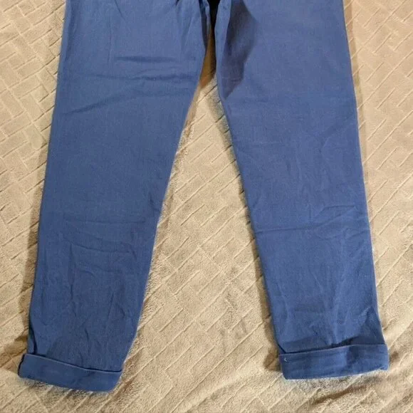 Levis Womens 29 Denim Jeans Blue Skinny Ankle Cuffed Mid Rise White Tab Stretch - Picture 9 of 10